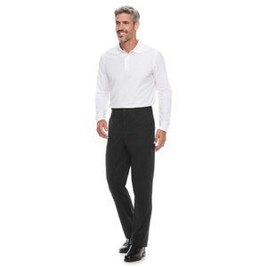 Brand New Men's Black Dress Slacks, Creased Leg